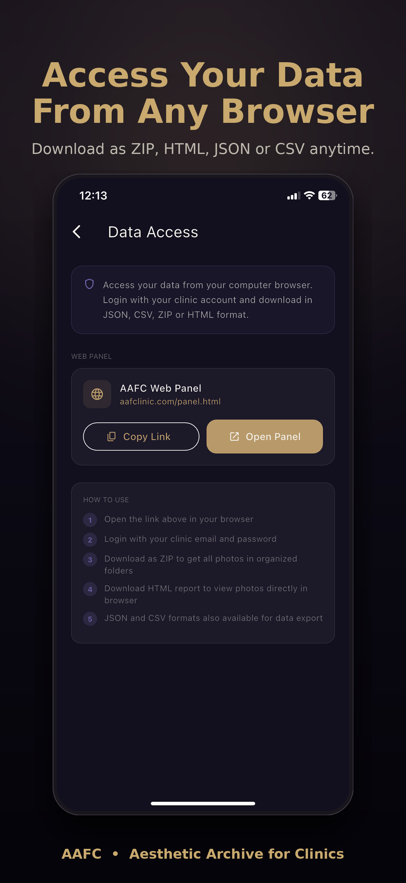 Web access from any browser